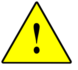 298x267 1 Significant Risk Solid Yellow Clip Art