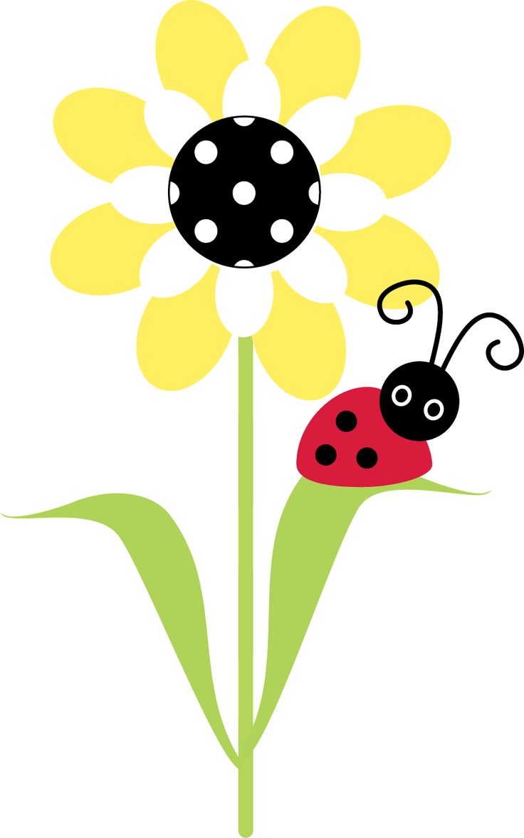 736x1177 Ladybug Flower Cliparts