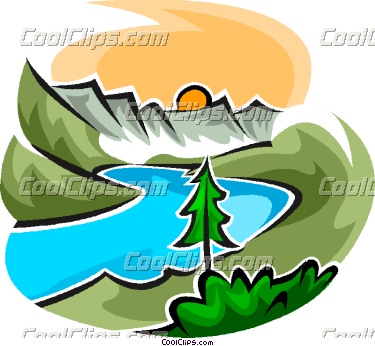 375x346 River Clipart River Scene
