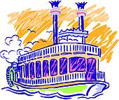 170x143 River Boat Clip Art