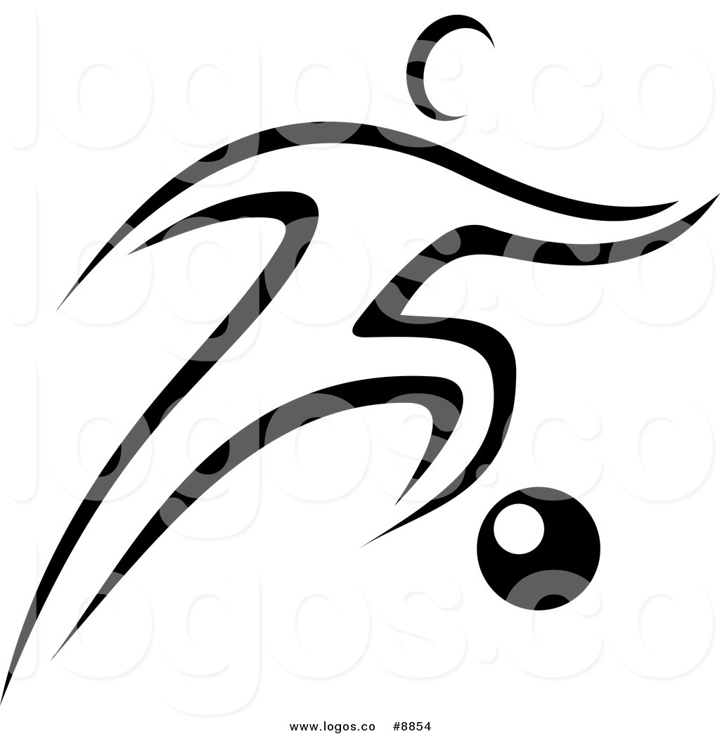 1024x1044 Royalty Free Clip Art Vector Logo Of A Black And White Soccer