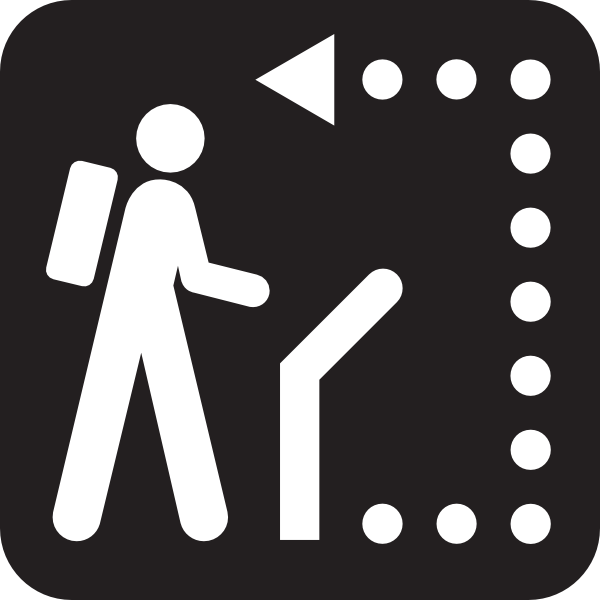 600x600 Trail Path Clip Art Free Vector 4vector