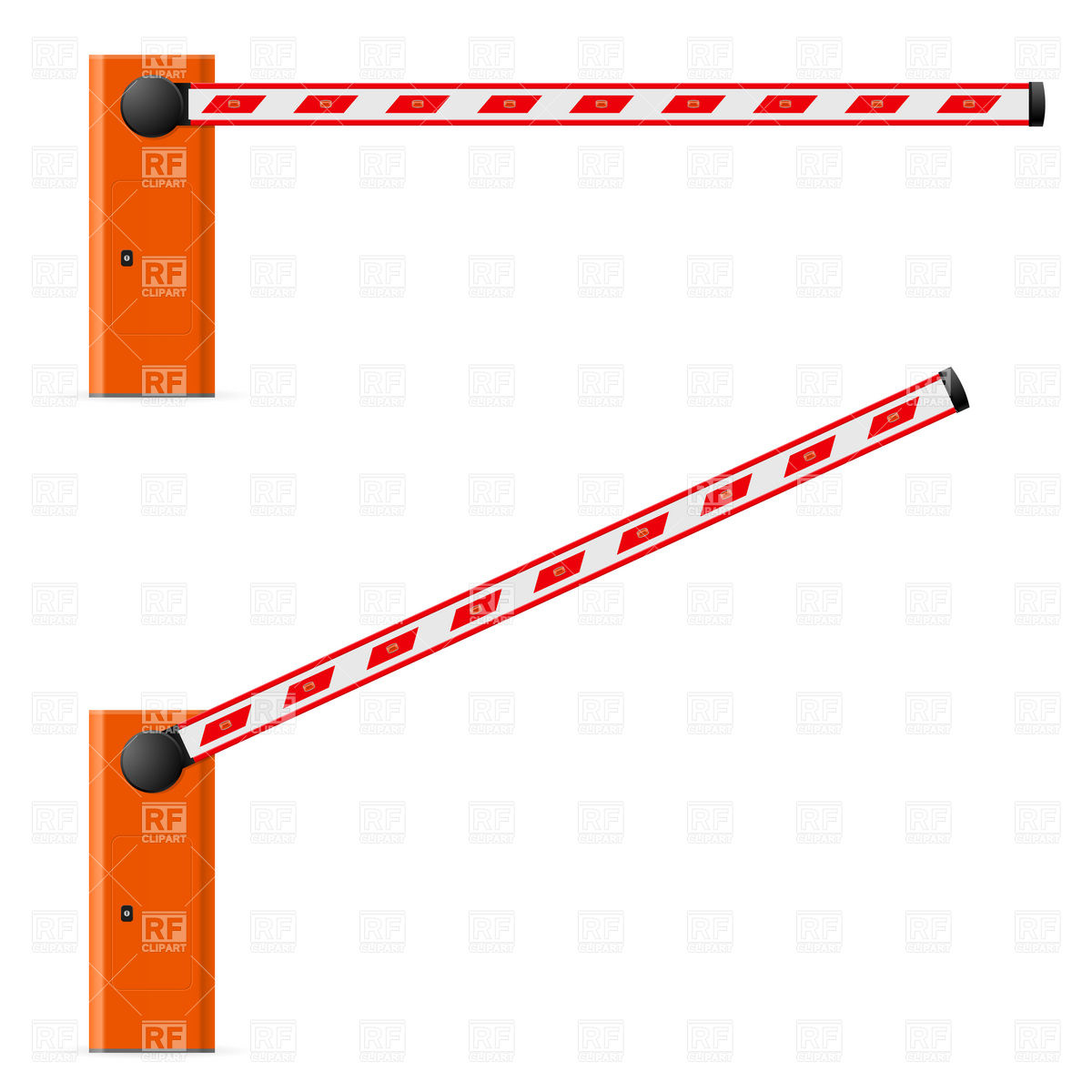 1200x1200 Road Lifting Barrier Royalty Free Vector Clip Art Image