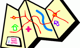 280x168 Road Map Clipart Clipart Panda