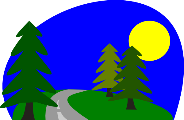 600x390 Country Road Clipart