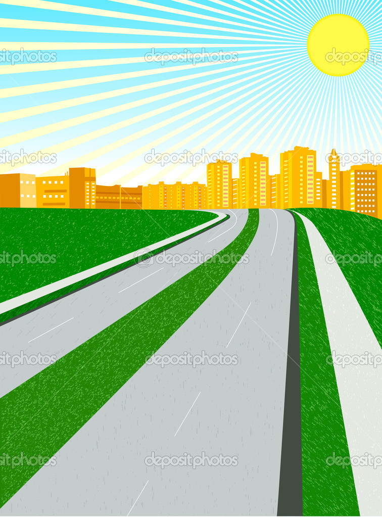 756x1023 City Clipart City Road