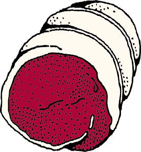 276x297 Rolled Roast Clip Art