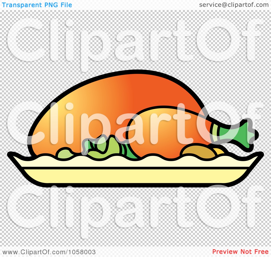 1080x1024 Royalty Free Vector Clip Art Illustration Of A Roasted Chicken By