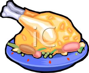 300x246 And A Roast Chicken Clip Art Image