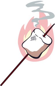190x298 Bonfire Clipart Roasting Marshmallow
