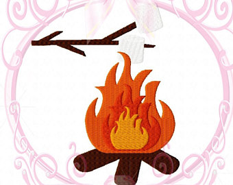 340x270 Pebble Art Camp Fire Camp Fire Roasting Marchmallows