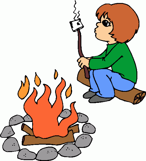 490x540 Roasting Marshmallow Clipart