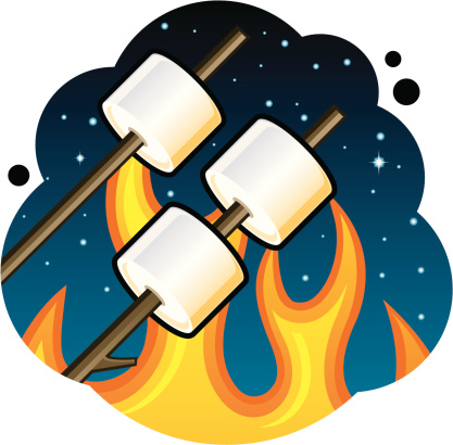 417x410 Toasting Marshmallows Cliparts 268263