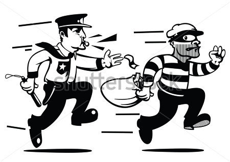 450x318 Cops And Robbers Clipart