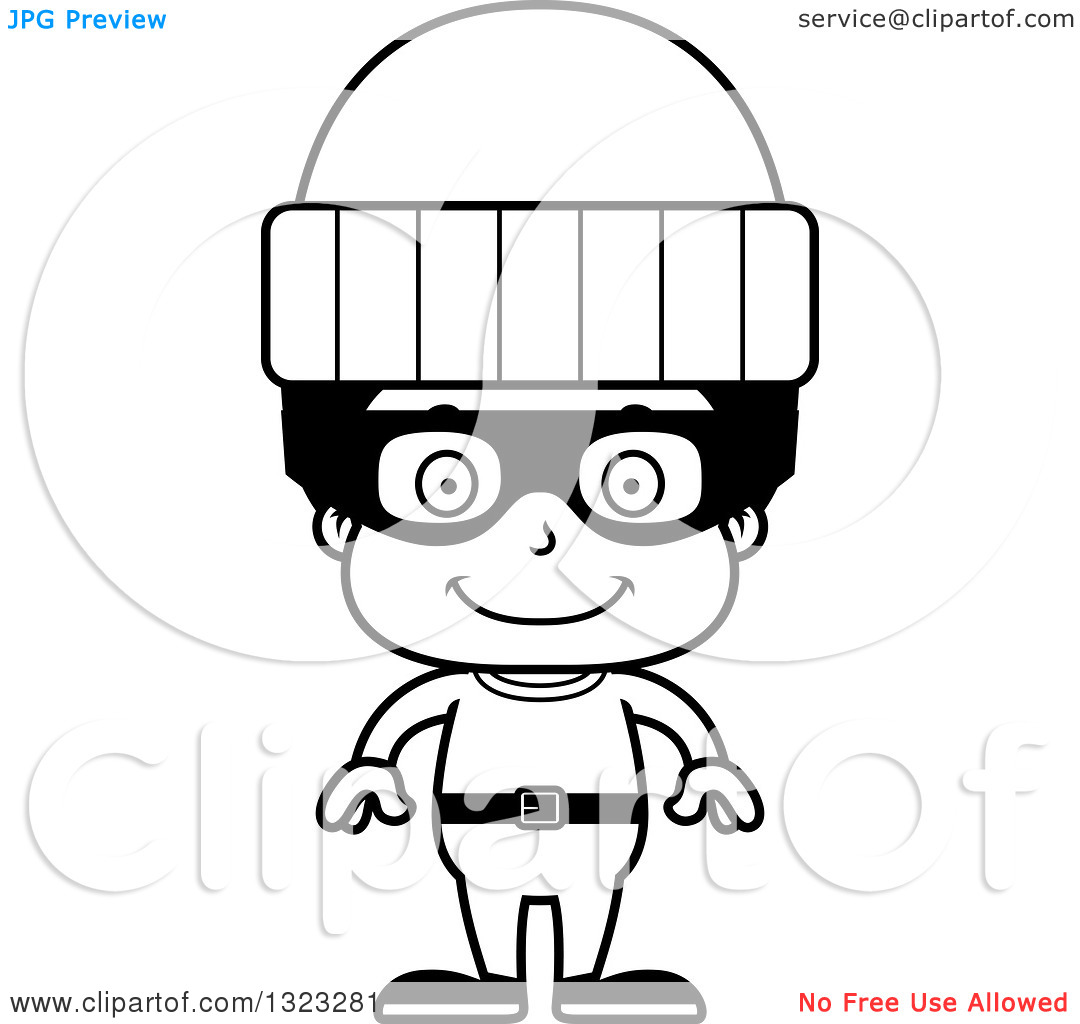 1080x1024 Robber Outline Clipart