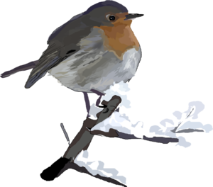 300x264 Robin Bird Clip Art