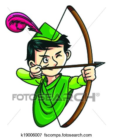 386x470 Clip Art Of Robin Hood K19006007