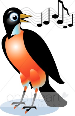 251x388 Singing Red Robin Clipart Love Bird Clipart