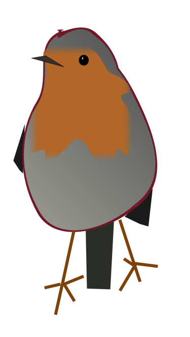 373x662 Robin Clip Art
