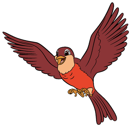 500x486 Robin James Art Robin, Clover, Amber, Whatnaught, Flora