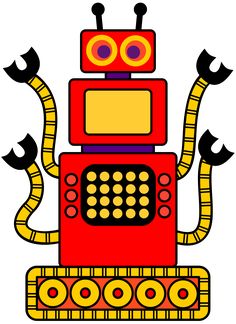 236x324 Robot Clipart Red