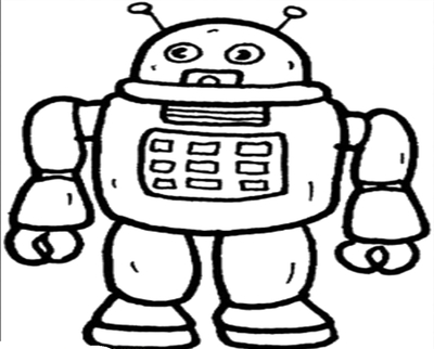 Robot Clipart Black And White | Free download on ClipArtMag