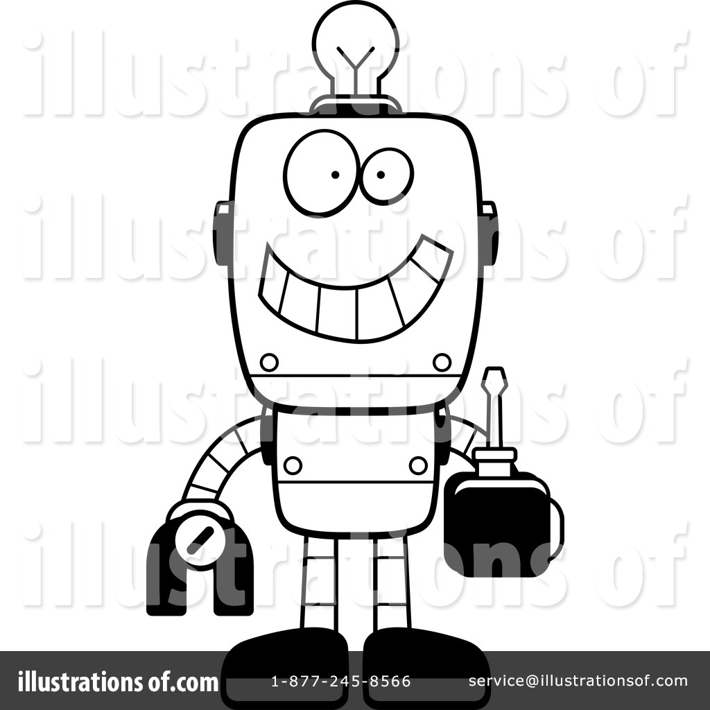 1024x1024 Robot Clipart