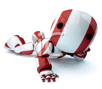 350x306 A Cute 3d Robot Posing