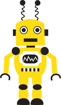 236x405 Robot Clipart Yellow