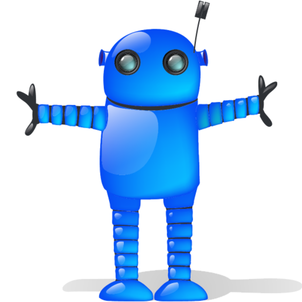 600x600 Blue Robot Sh Free Images