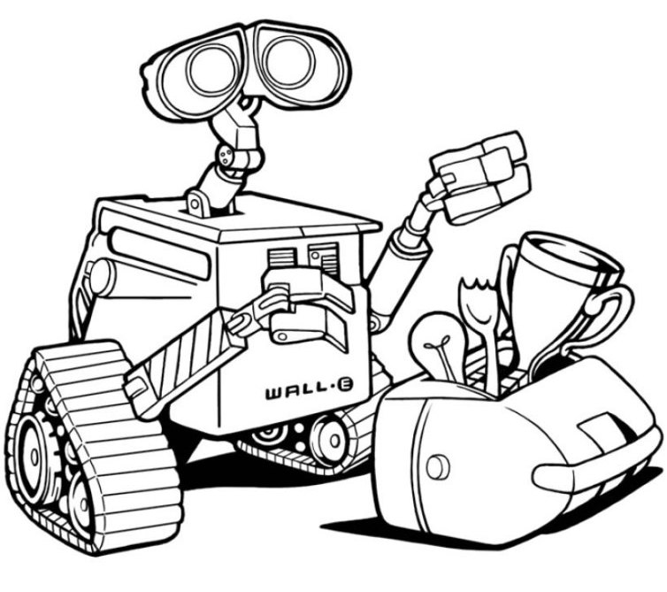 754x669 Fruity Robot Coloring Pages Allmadecine Weddings Robot
