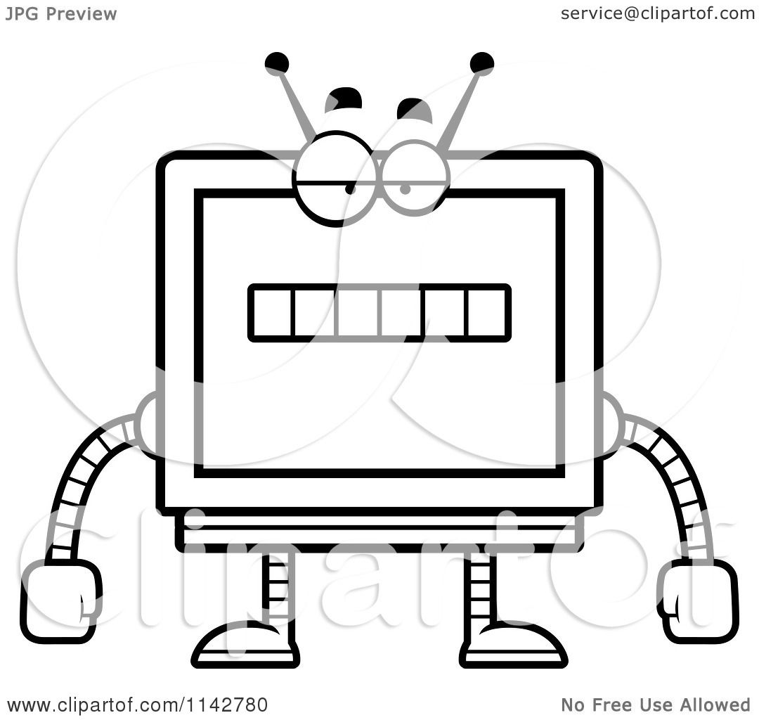1080x1024 Holiday Coloring Pages Robot Coloring Page