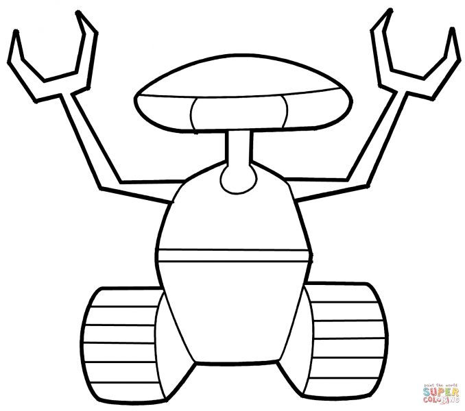 678x600 Robot Coloring Page Best Coloring Pages