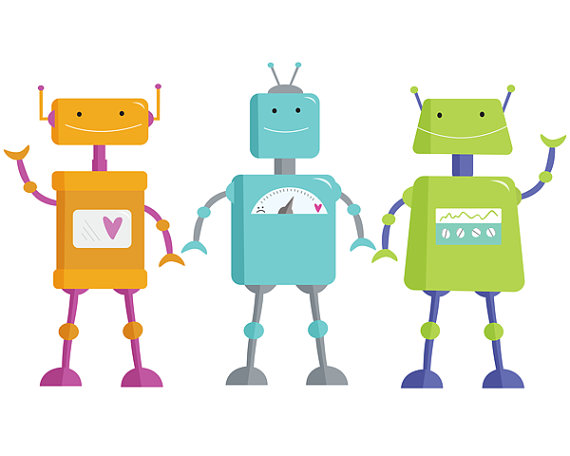 570x456 Robot Clipart Graphic