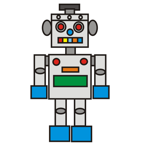 500x500 Robots Clipart Free Clipart Images