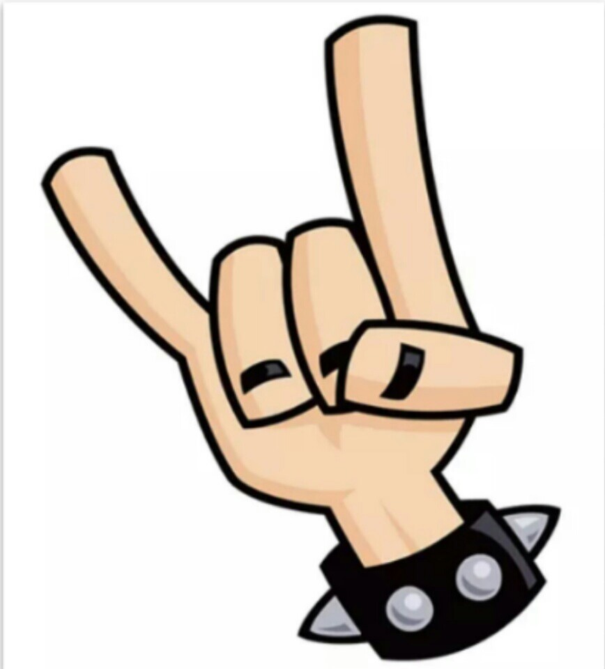 868x960 Finger Clipart Rock And Roll