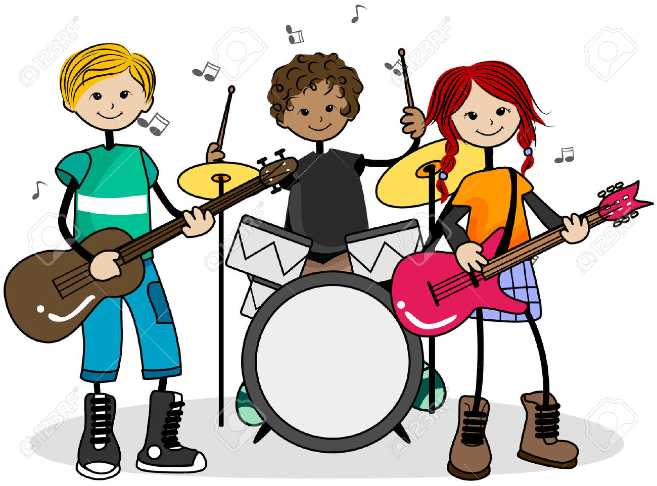 Rock Band Clipart | Free download on ClipArtMag
