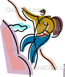 251x300 Rock And Mountain Climbing Vector Clip Art