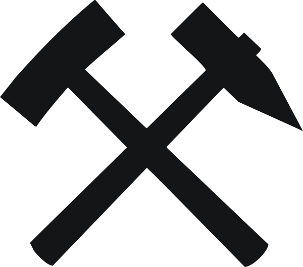 600x530 Rock Hammer Vector Online Royalty Free Clipart