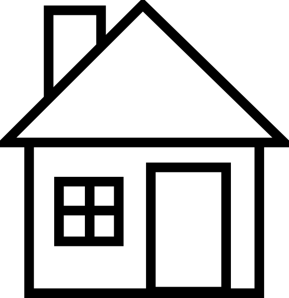 582x600 Clipart House White