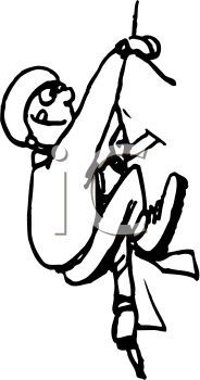 184x350 Climbing Rock Clipart