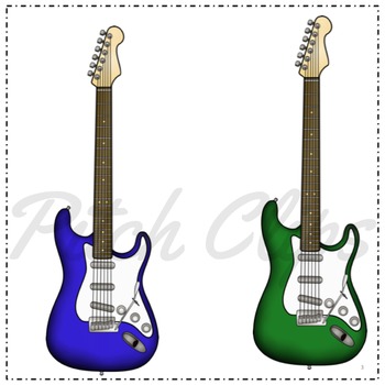 350x350 Electric Guitar Clipart (Cl By Pitch Clips Teachers Pay Teachers