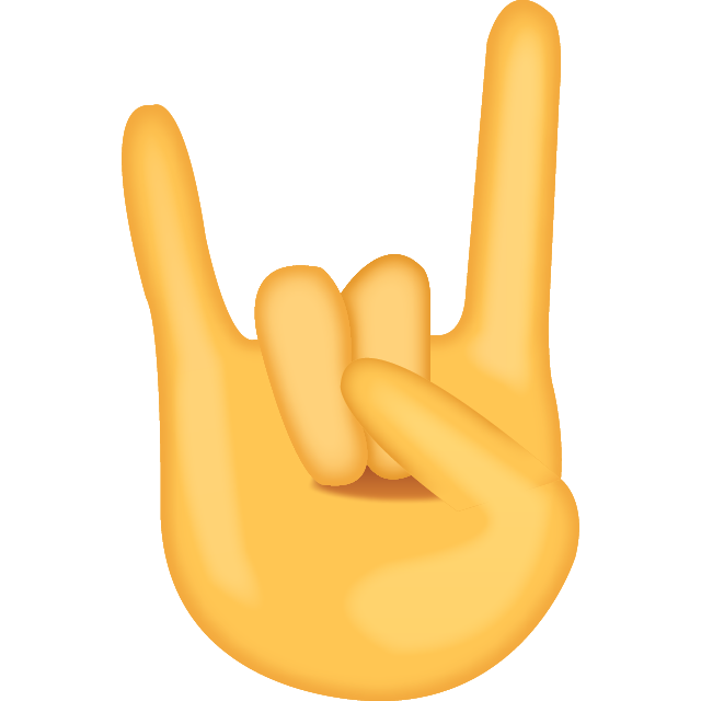 640x640 Download Sign Of The Horns Emoji Emoji Island