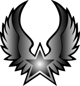 279x299 Rock Star Black White Clip Art