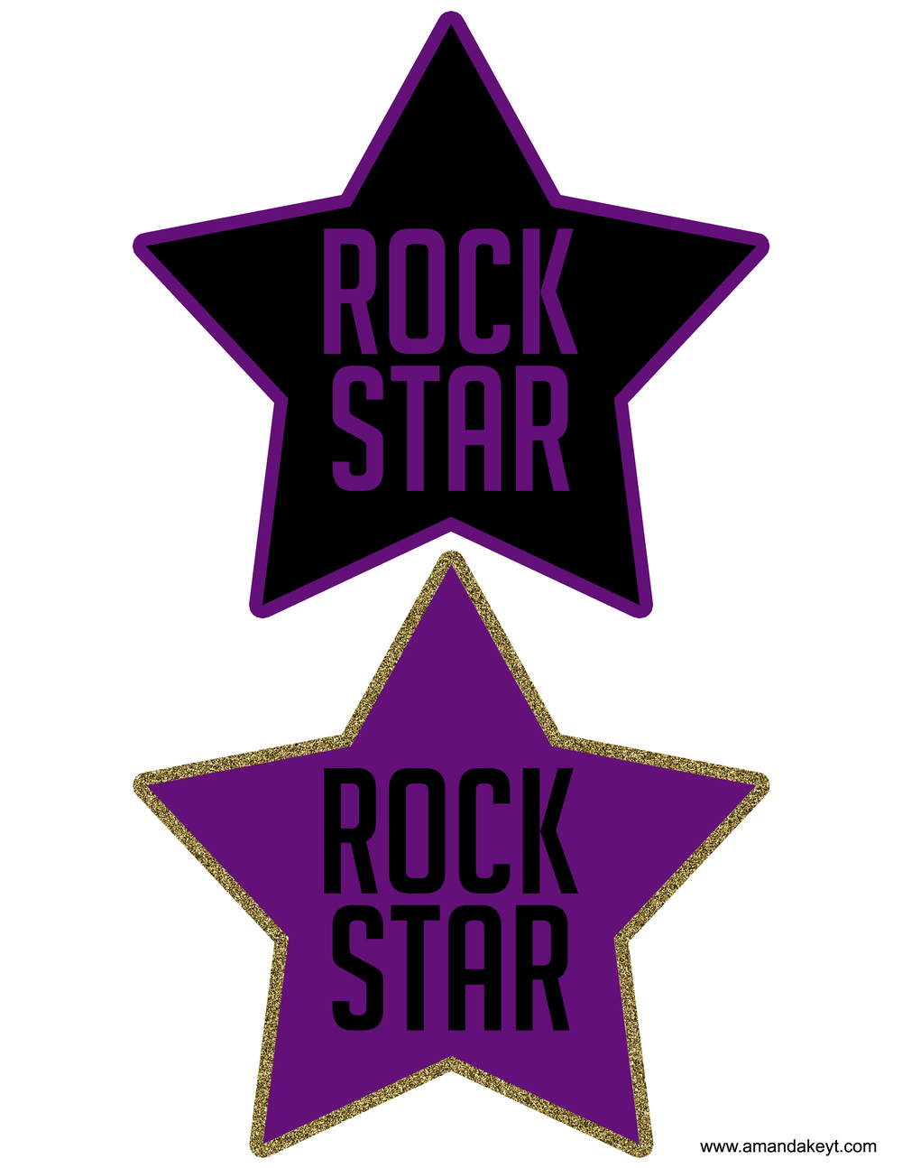 1000x1294 Rock Star Printable Photo Booth Props Amanda Keyt Designs