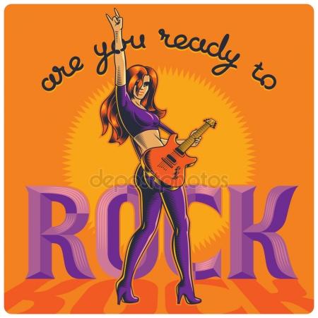 450x450 Rock Star Girl Stock Vectors, Royalty Free Rock Star Girl