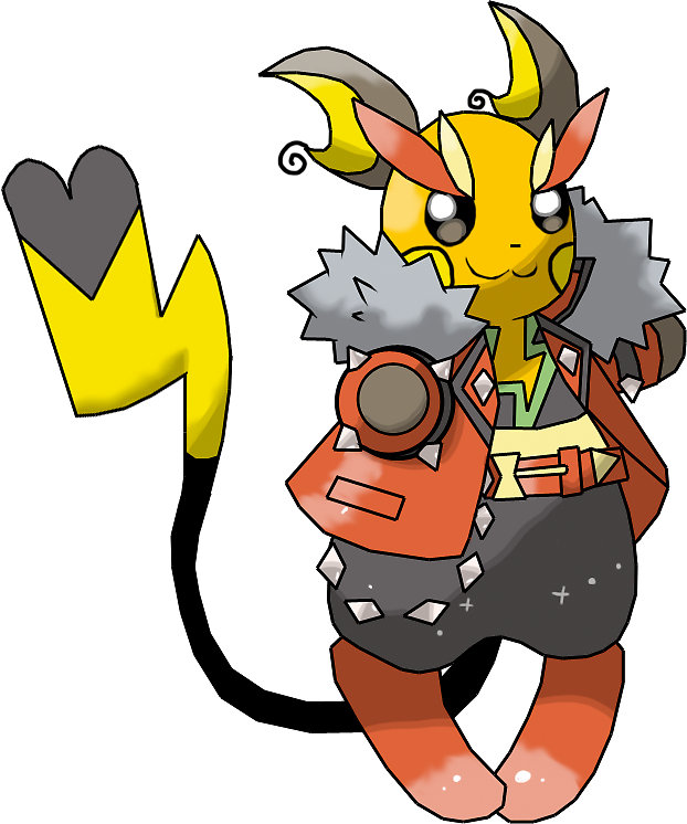 622x746 Raichu Rock Star Stickers By Diamondphantom Redbubble