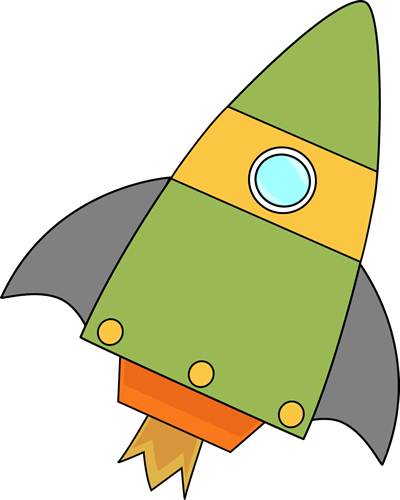 400x500 Green Rocket Clip Art