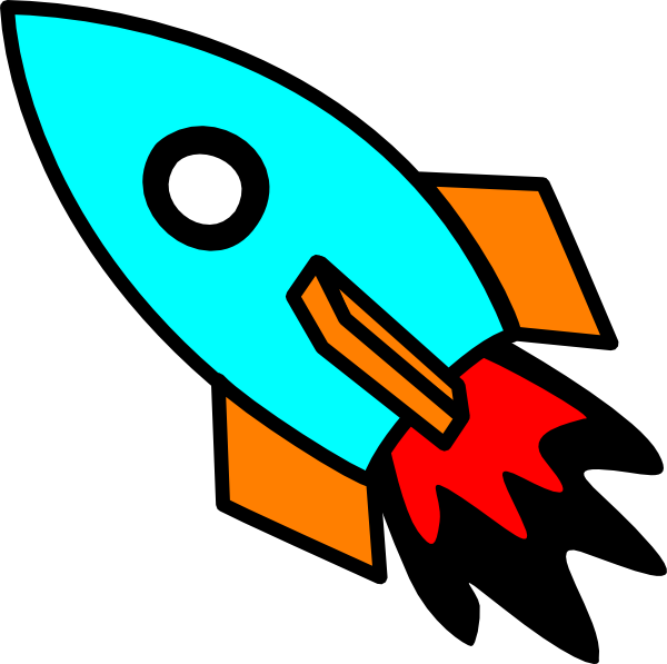 600x597 Rocket Colorful Clip Art