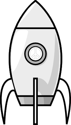 229x400 Rocket Clipart Black Background